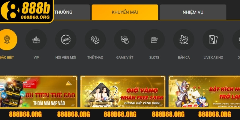 Săn khuyến mãi 888b gia tăng cơ hội thắng